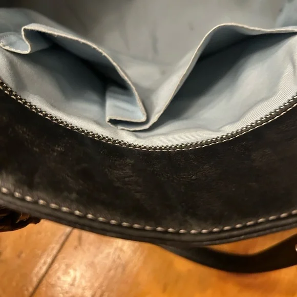 Coach Vintage Black Leather Hand Bag - Picture 14 of 16